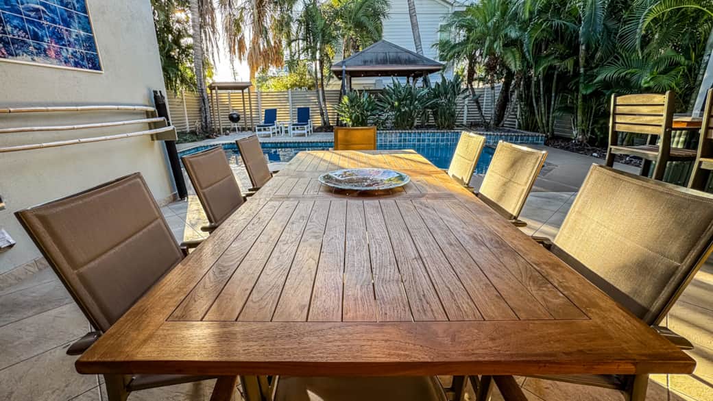 View from the lanai seating area