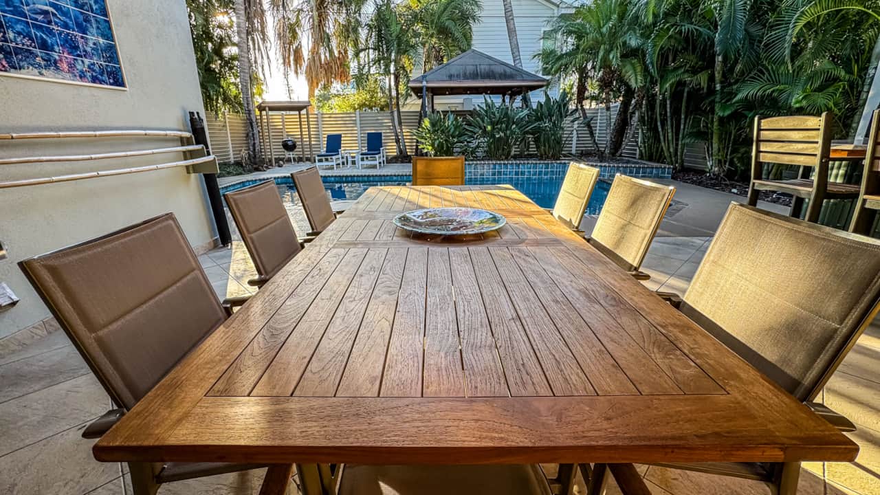 View from the lanai seating area