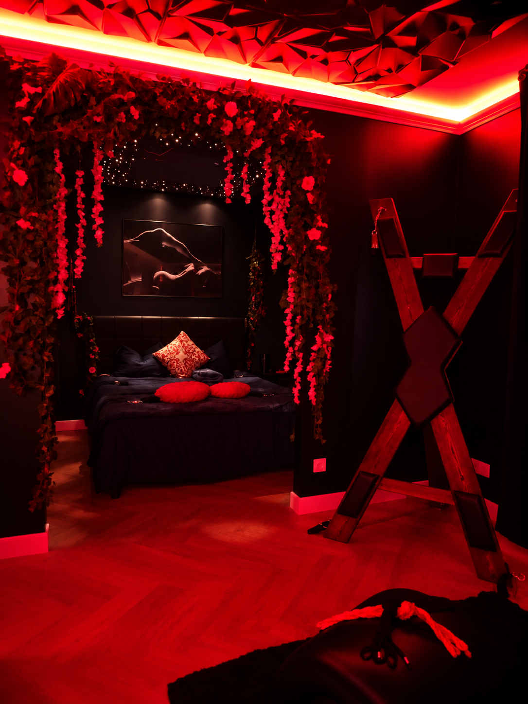 Chambre amoureux decoration sensuelle