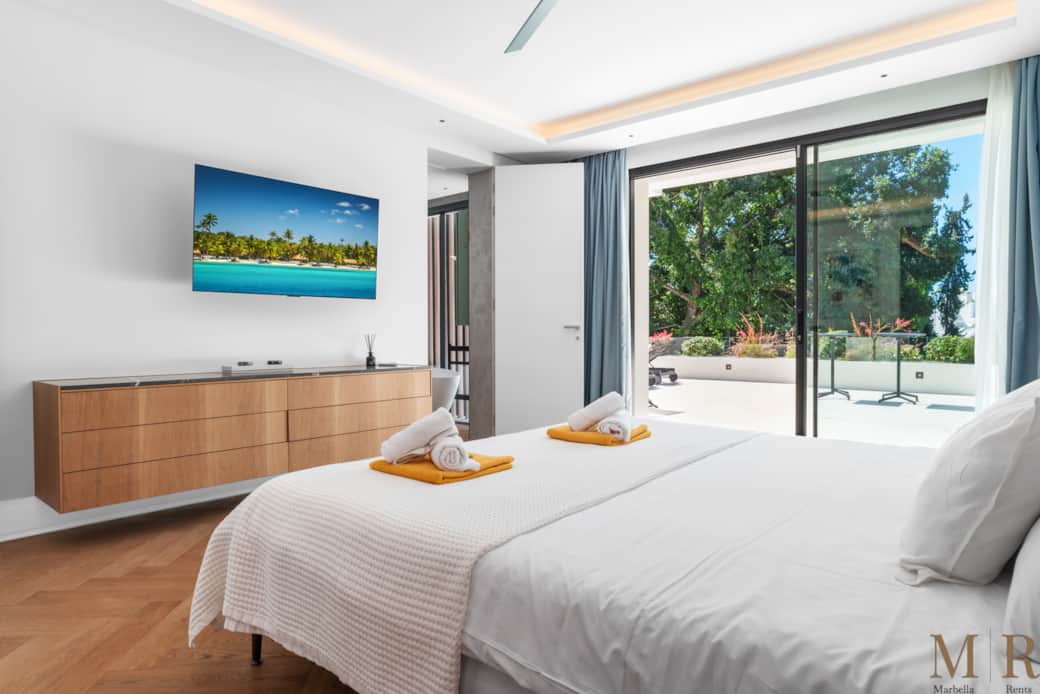 Spacious master bedroom.