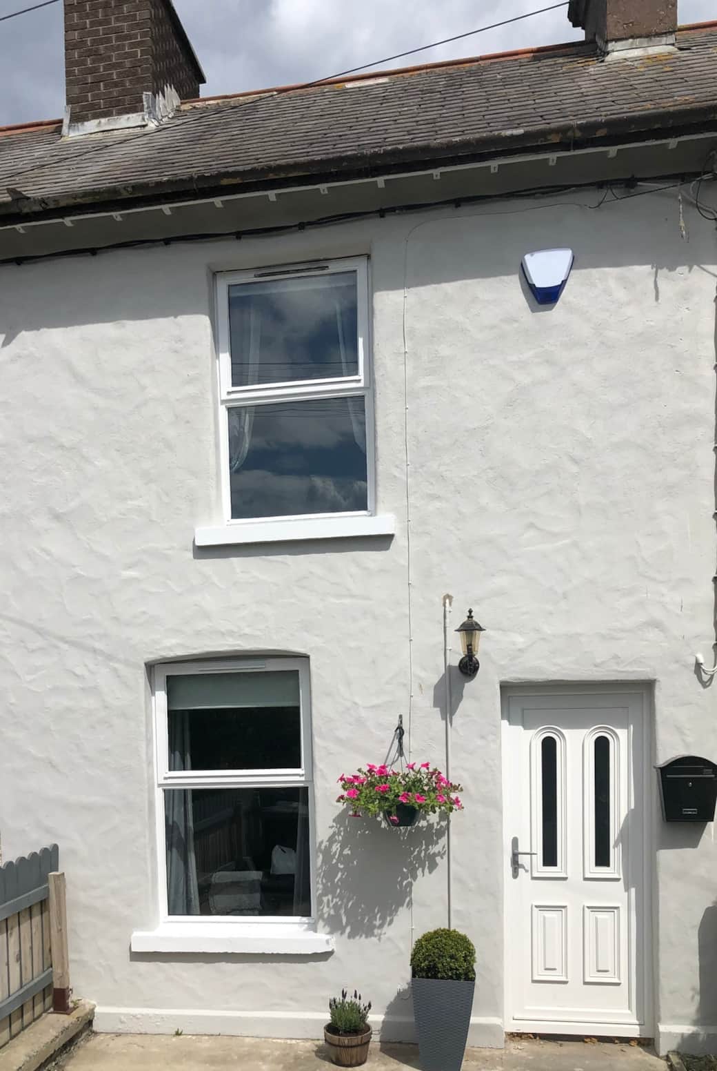 Front of property. Recently re rendered as part of a full renovation. 