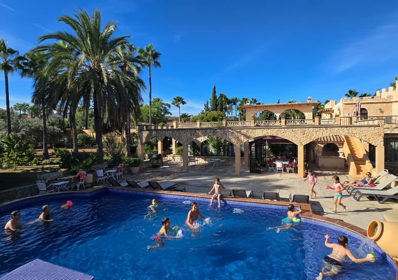 FAMILIA EN PISCINA