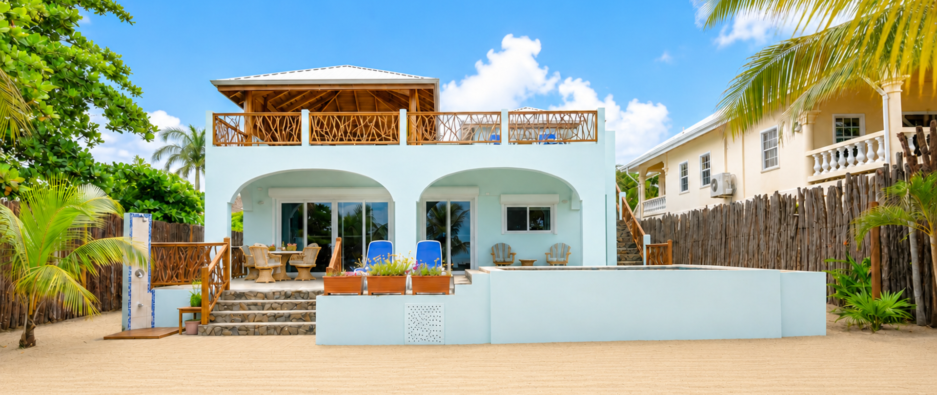 Villa Terrapin Station beachfront hero image