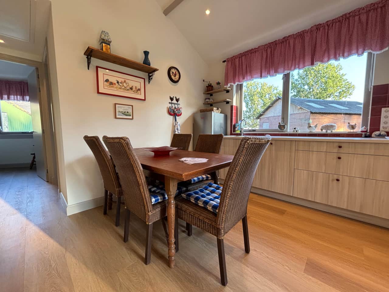 The farm kitchen table