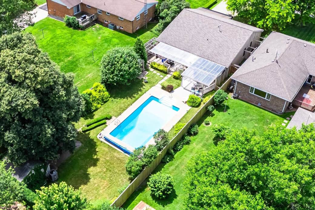 Private backyard designed for relaxing and spending time together