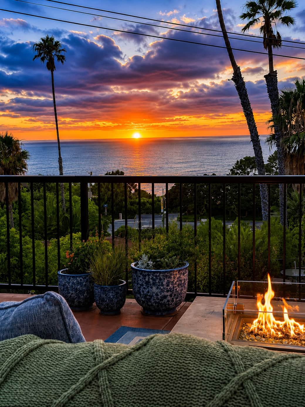 View from the front Patio at Amalfi House La Jolla