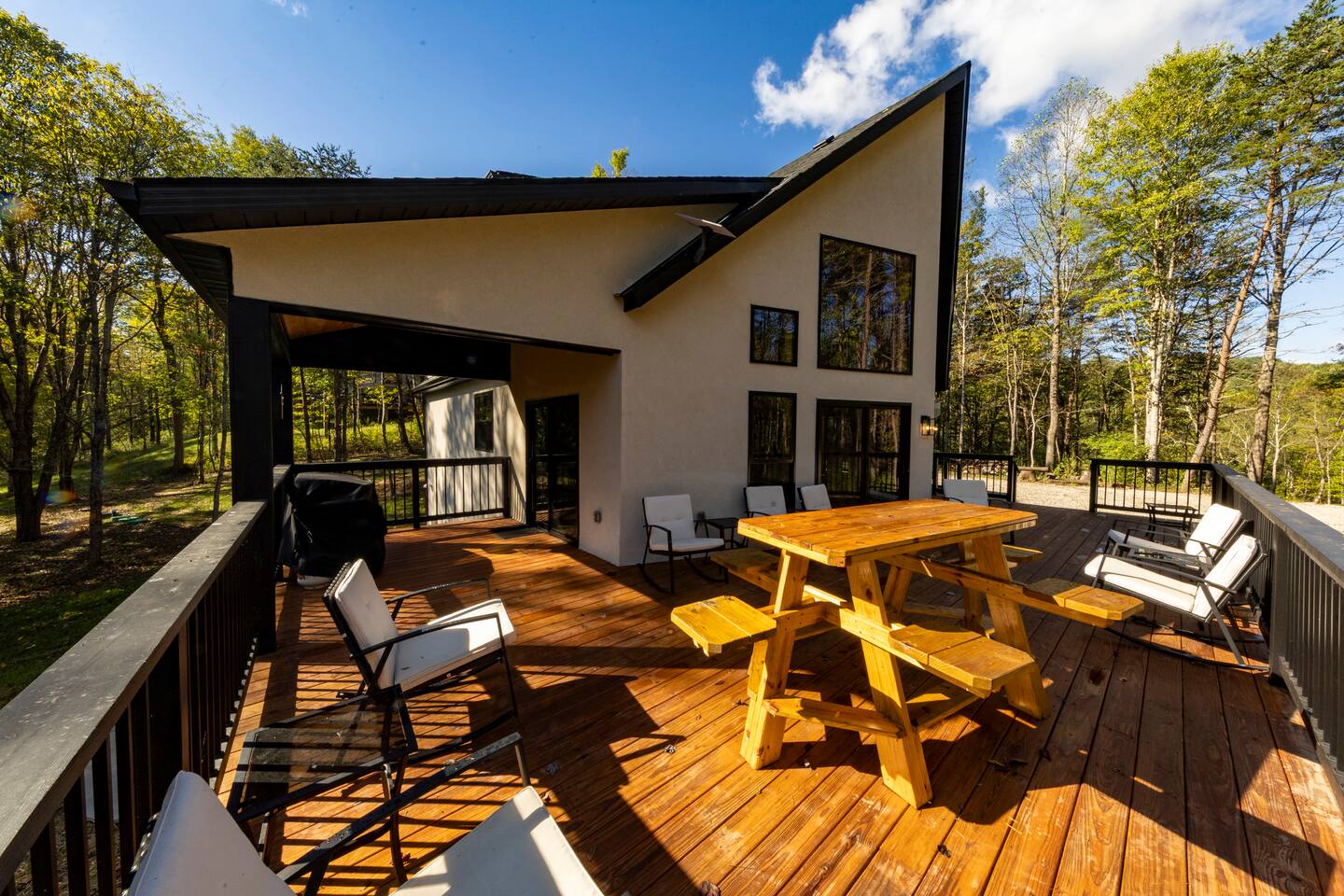 Lodge at golden hour