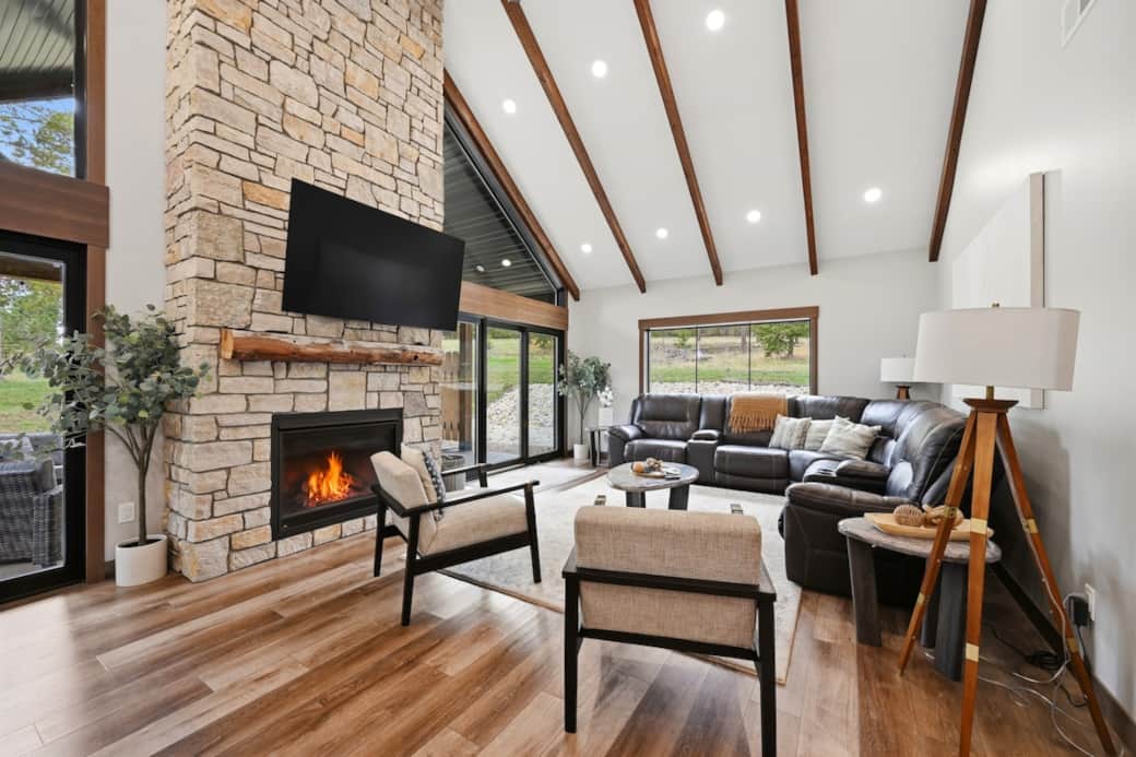 Living Room Main Floor with Gas Fire Place