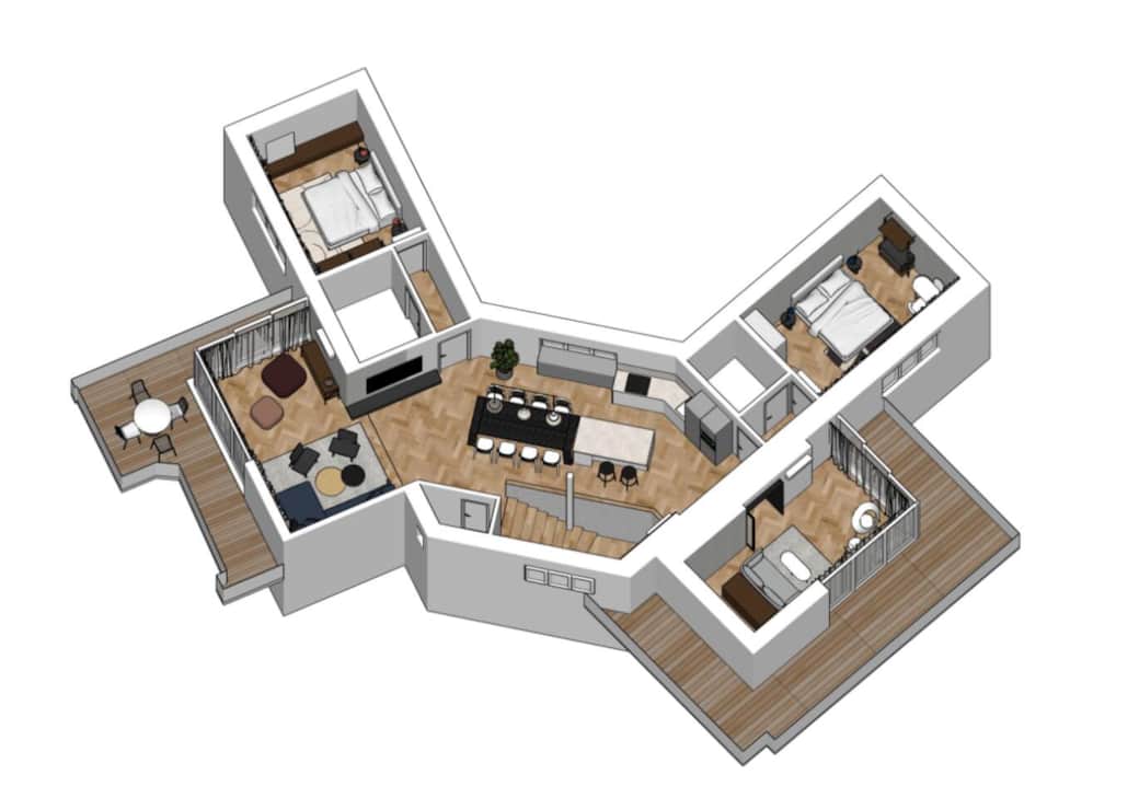 Floorplan of the apartment
