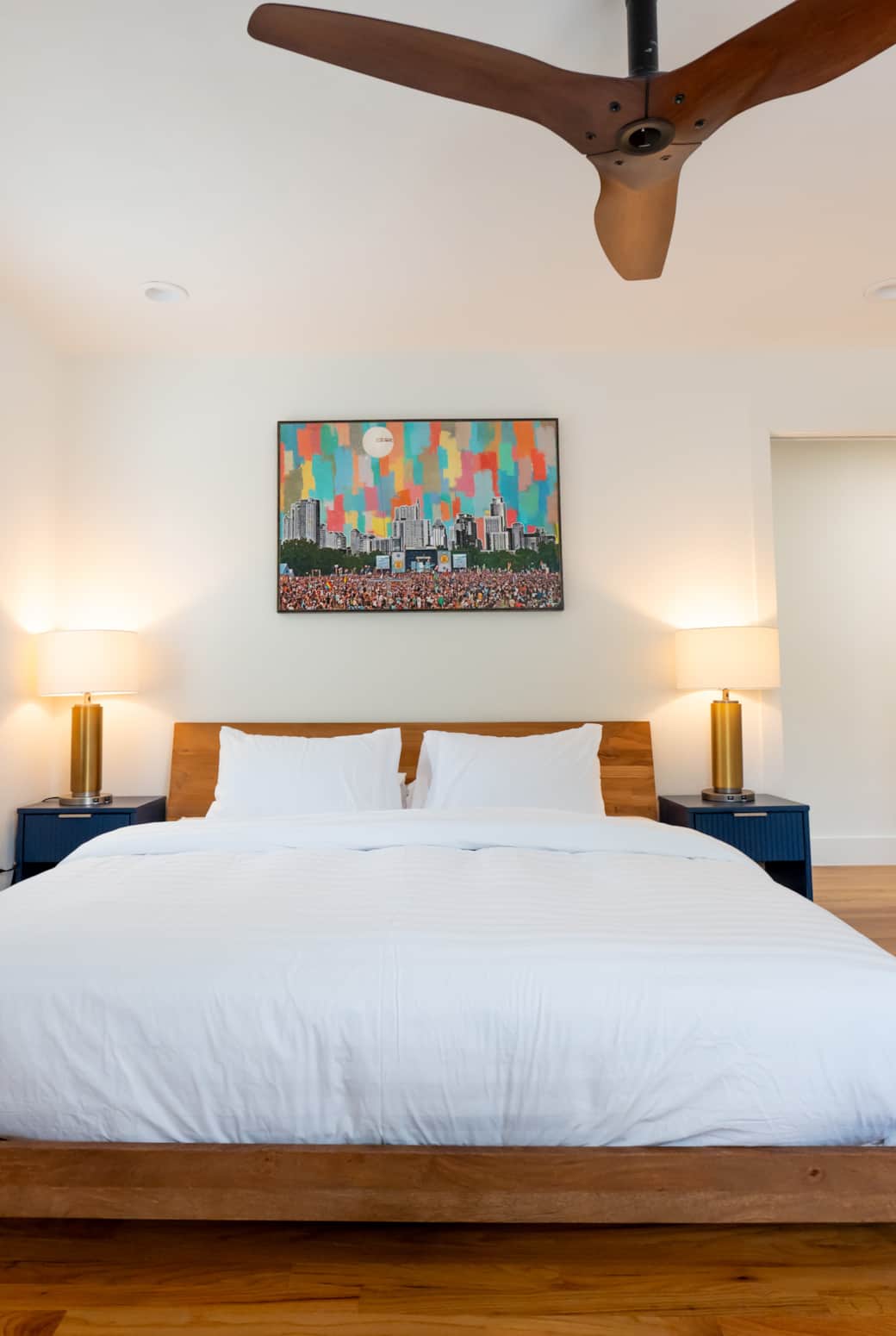 Crisp linens, local art: Capture your ATX dreams in this new Serta Perfect Sleeper euro top mattress