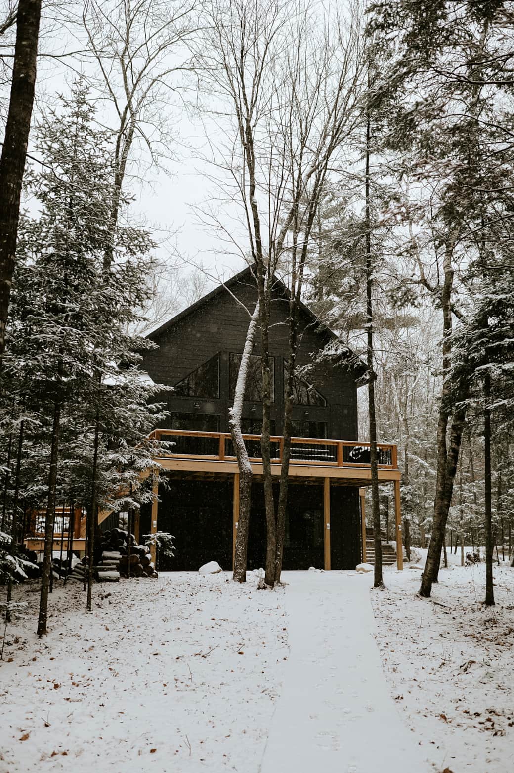 Winter House Front