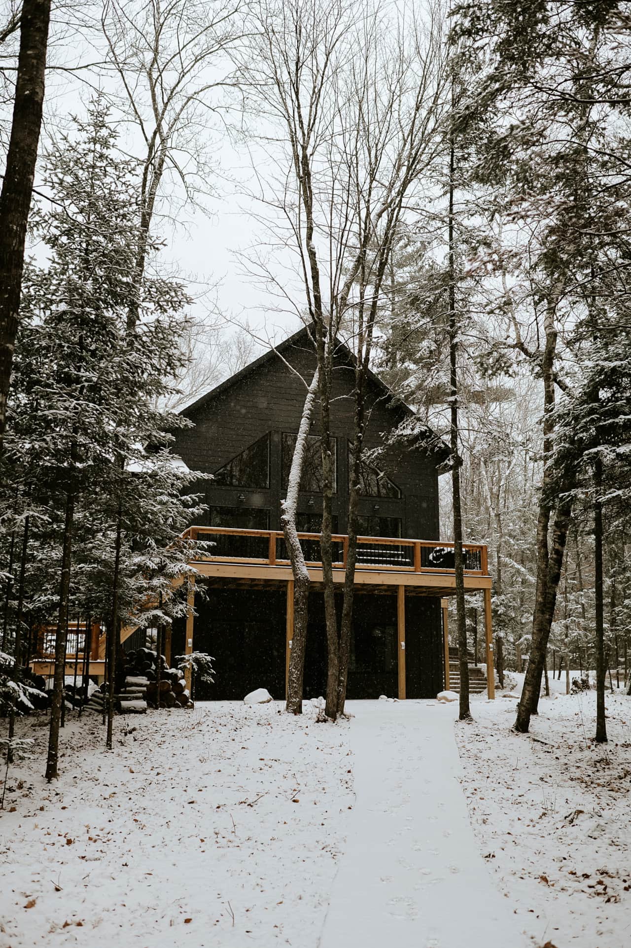 Winter House Front
