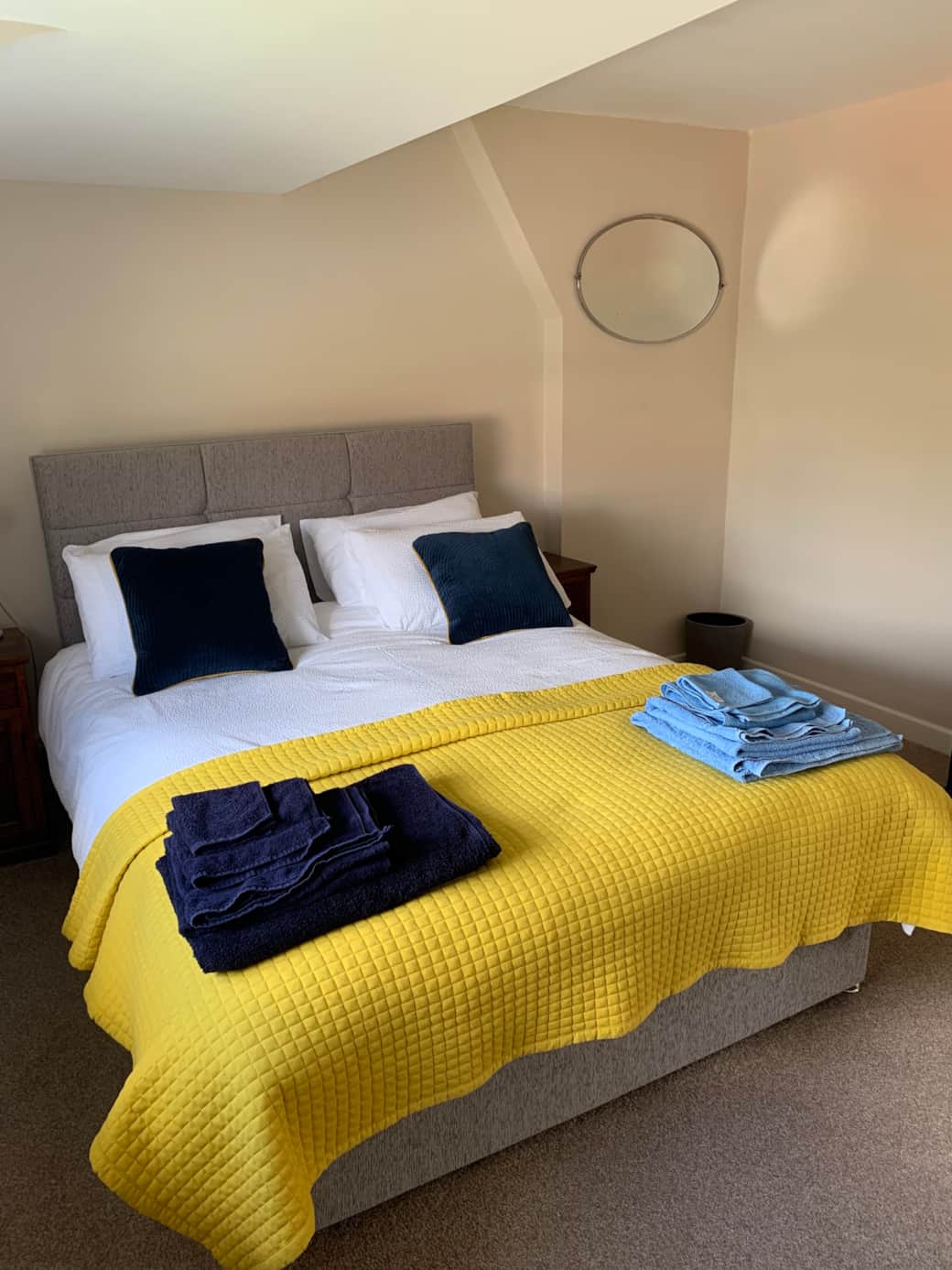 Master bedroom with king-size bed.