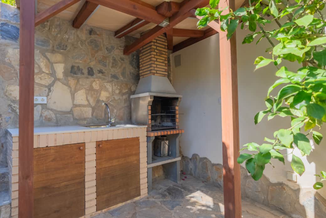 The Charcoal BBQ in the Patio