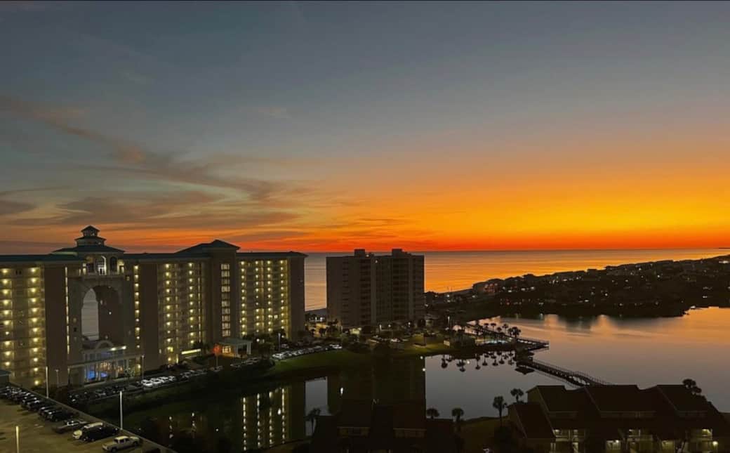 breathtaking sunset views from your balcony!
