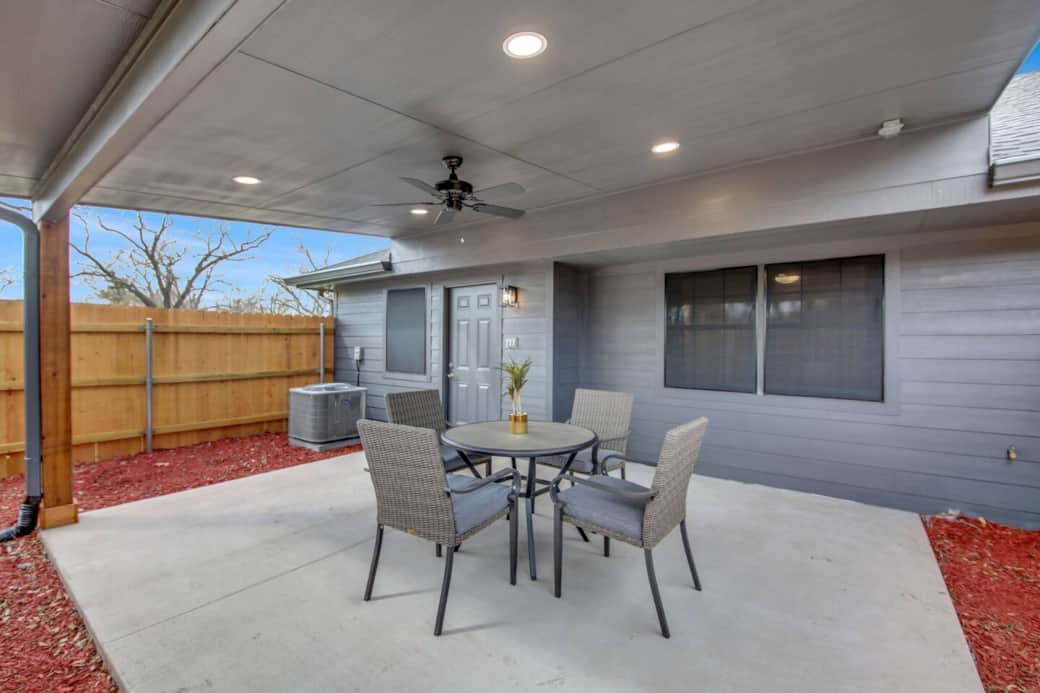 Relax on the private patio Relax on the private patio
