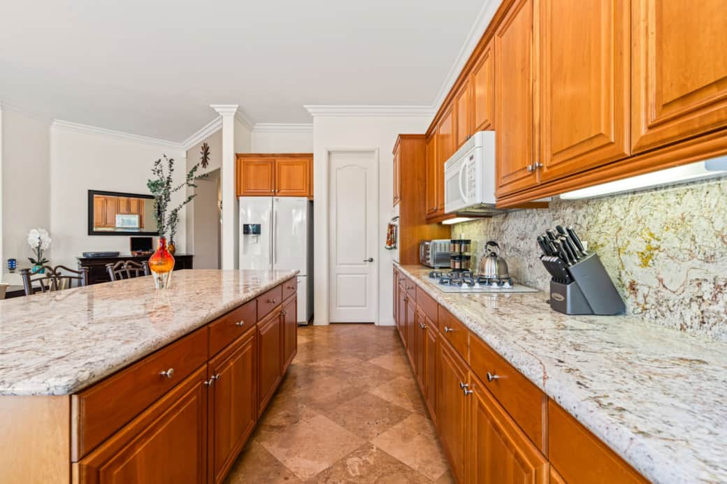 Enjoy the heart of the home in this fully equipped gourmet kitchen, designed for both style and conv Enjoy the heart of the home in this fully equipped gourmet kitchen, designed for both style and conv