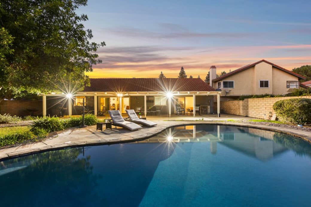 You’ll have access to a private in-ground pool right in the backyard, perfect for cooling off during the day.