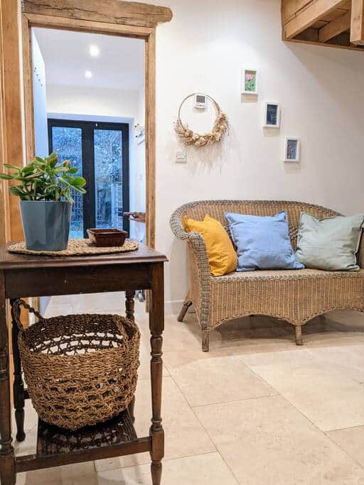 The hallway gives access to the living room, the snug room and the boot room. The hallway gives access to the living room, the snug room and the boot room.