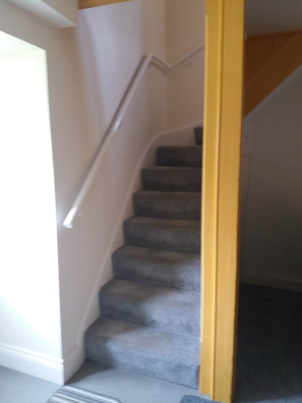 Stairs leading to first floor i.e .. 
bedrooms and shower room