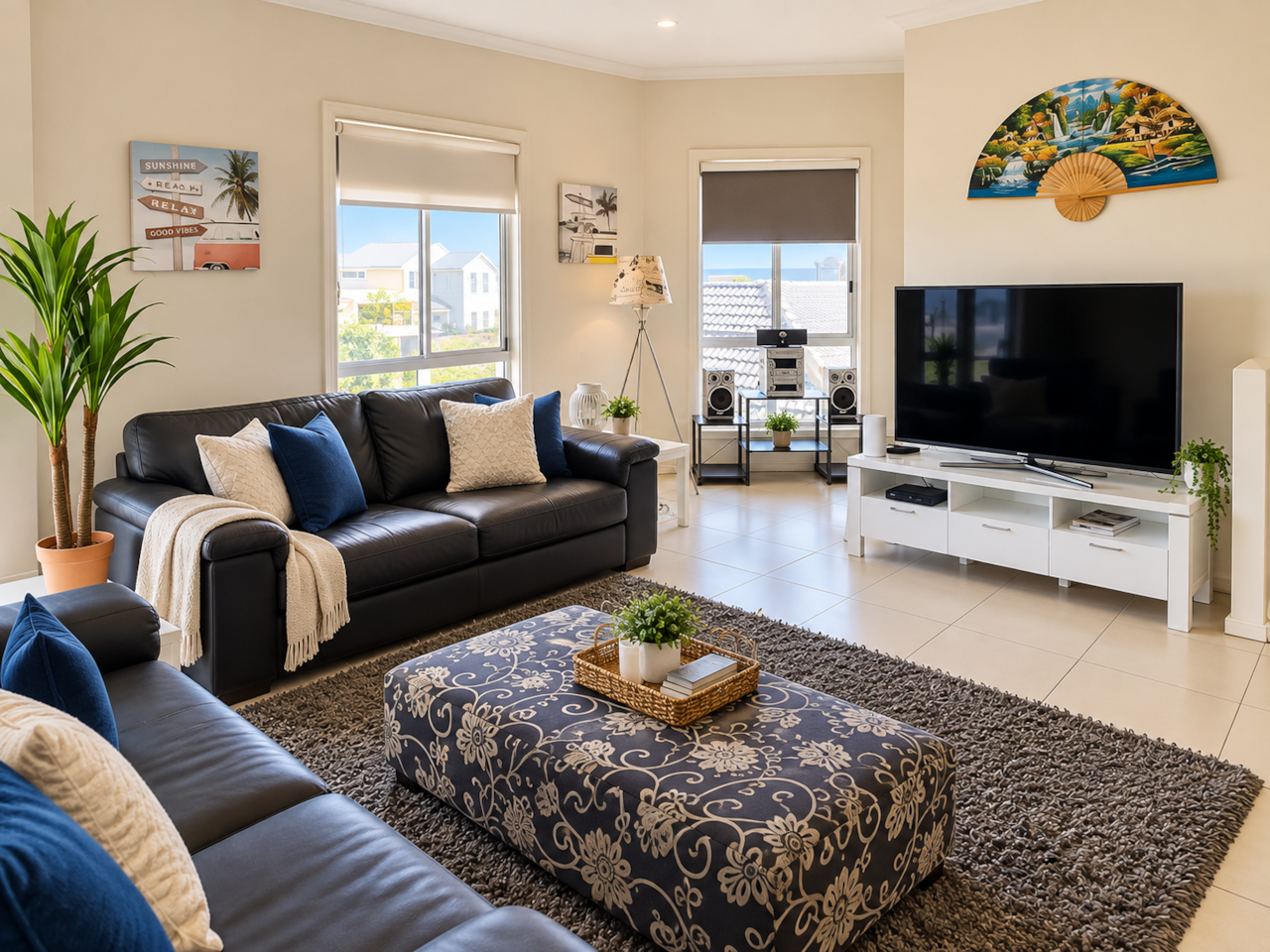 Living Room of Agape Holiday Rental Home near Wallaroo North Beach 