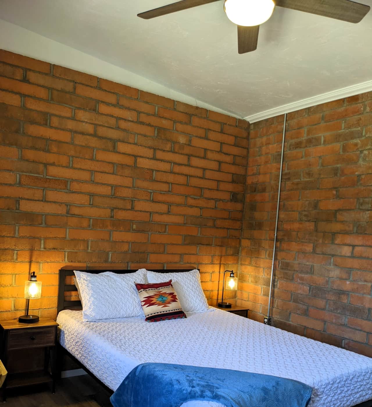 Owls Nest Cabin Interior includes A/C unit.