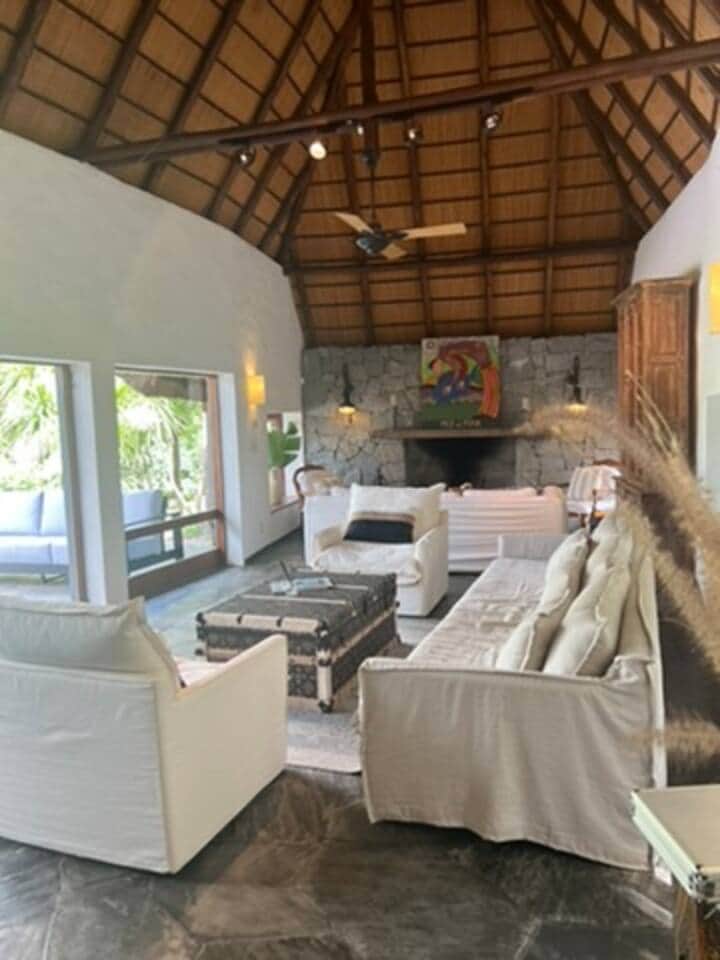 A grand living room with large moveable windowed doors. 2 fireplaces and 15 foot ceilings. Very light and bright. Look out onto the pool and huge lawn. A grand living room with large moveable windowed doors. 2 fireplaces and 15 foot ceilings. Very light and bright. Look out onto the pool and huge lawn.