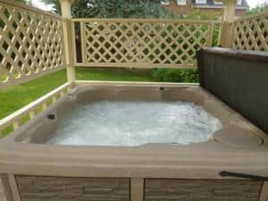 Hot tub for customers use