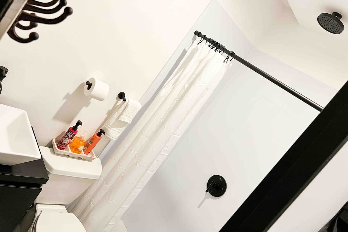 Every apartment comes with a private bathroom. We include towels, toilet paper, soap, shampoo, conditioner, and body wash.