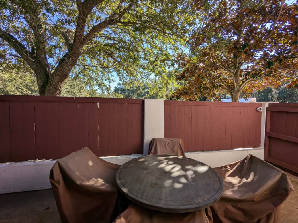 Relax and enjoy the costal breeze on the back patio