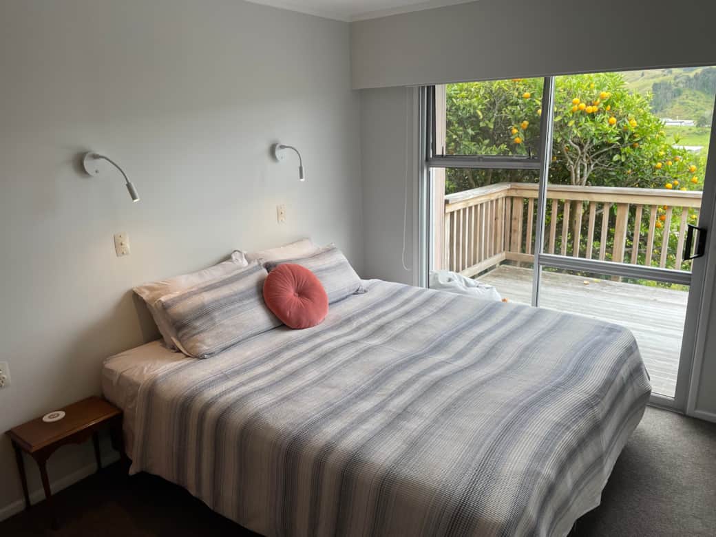 Bedroom 3/3. Super King or 2x long singles. Ppens to deck.