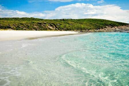 The far end of short beach is a perfect swimming spot.