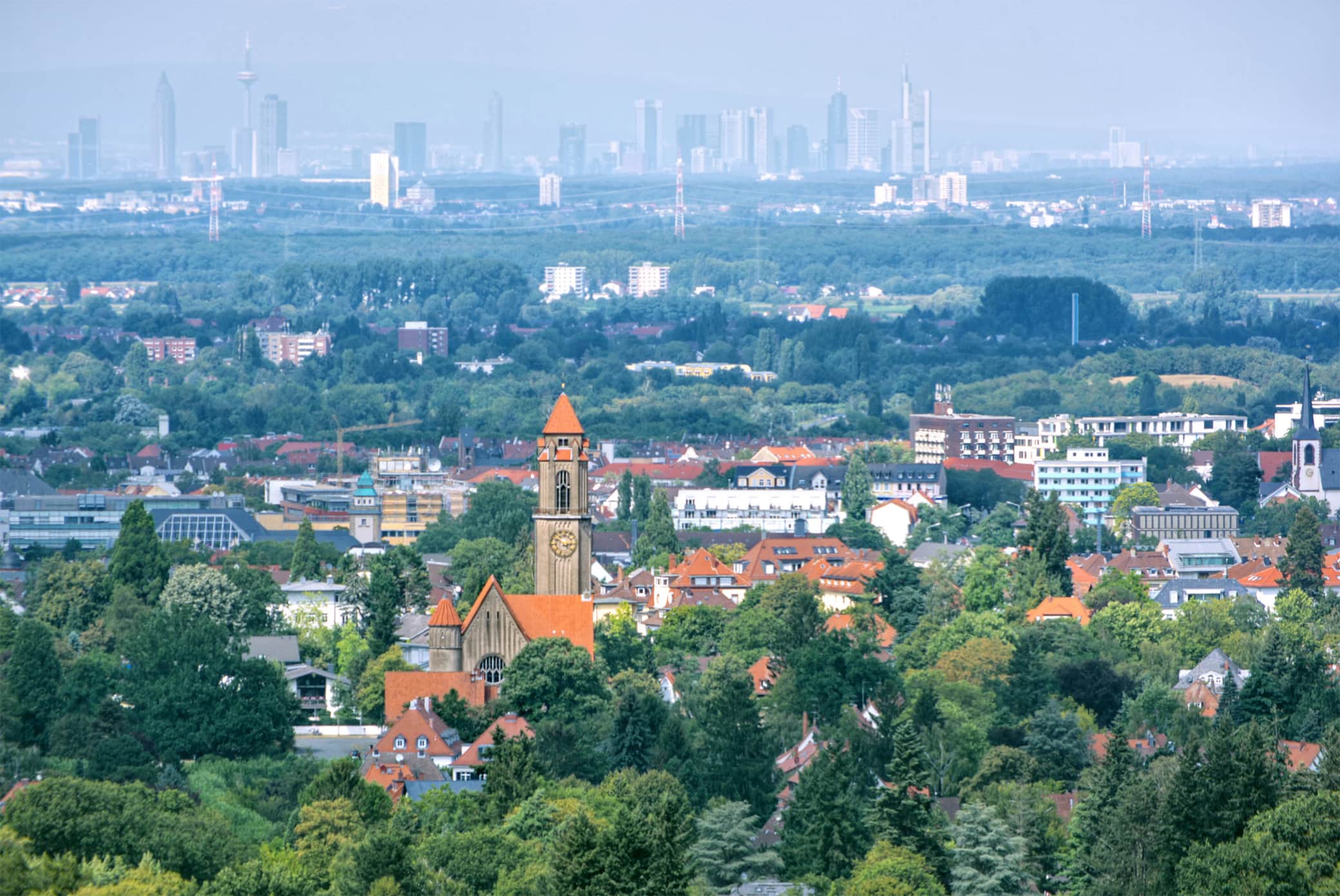 Skyline Darmstadt & Frankfurt
