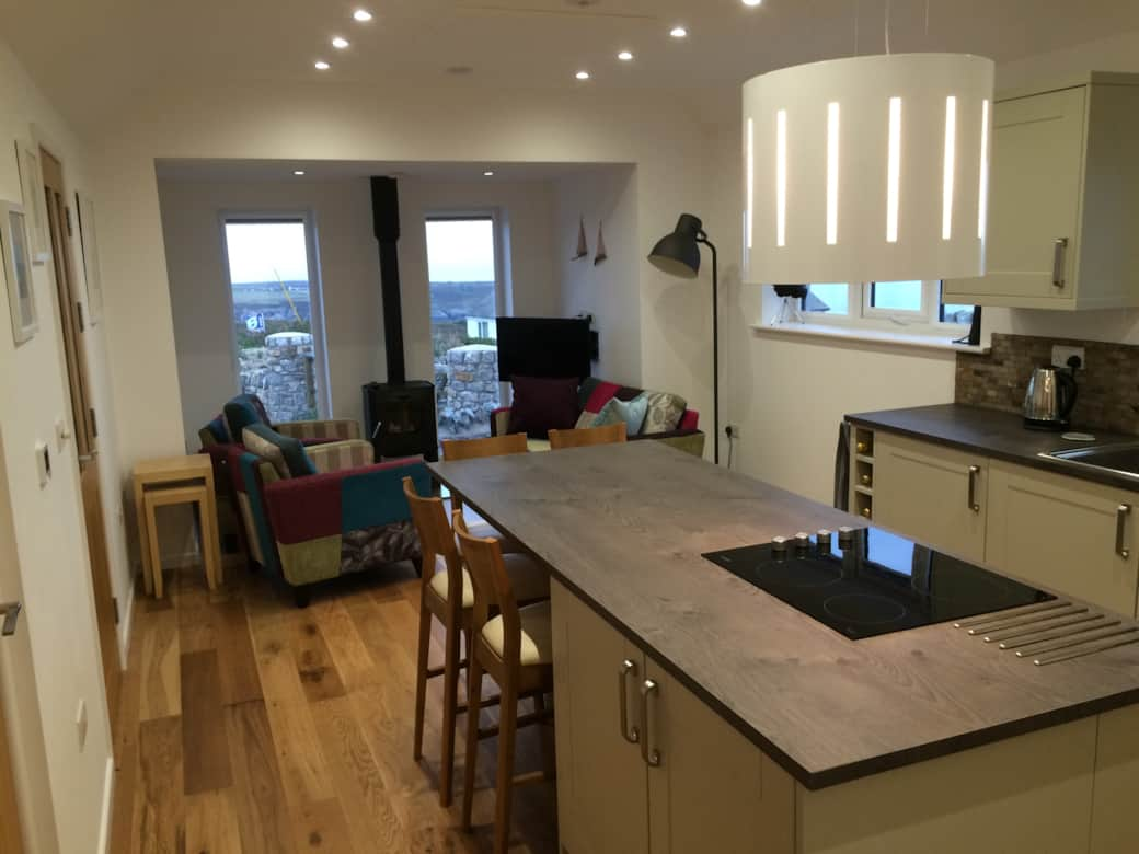 Kitchen and dining area