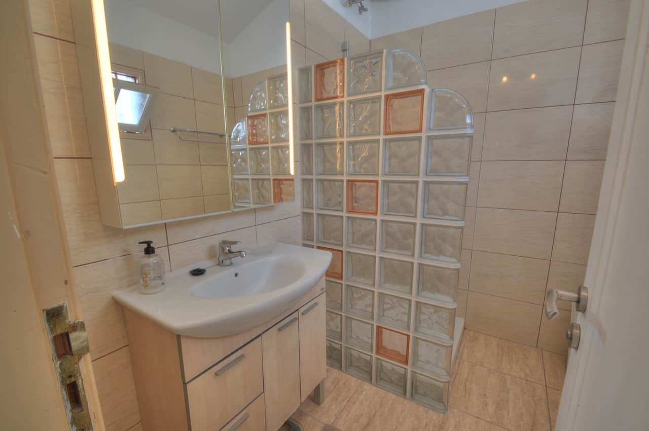 Bathroom with walk-in shower
