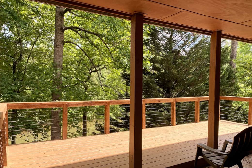 Viewing coming out of the downstairs King bedroom.