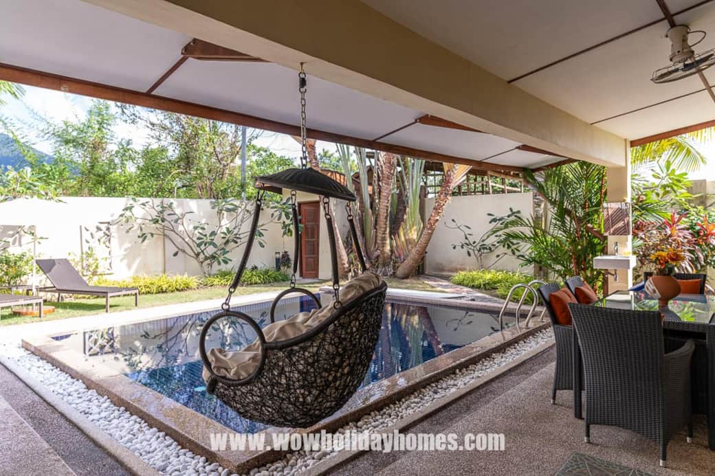 Private Pool with Swing Chair And Seating Area Private Pool with Swing Chair And Seating Area