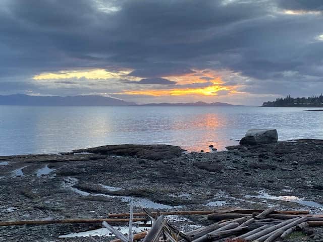 Sunrise from the deck 