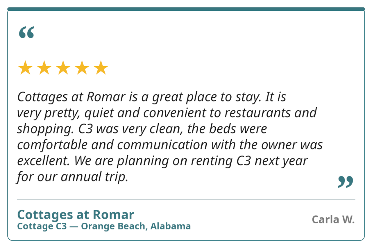 Cottages at Romar C3 Review