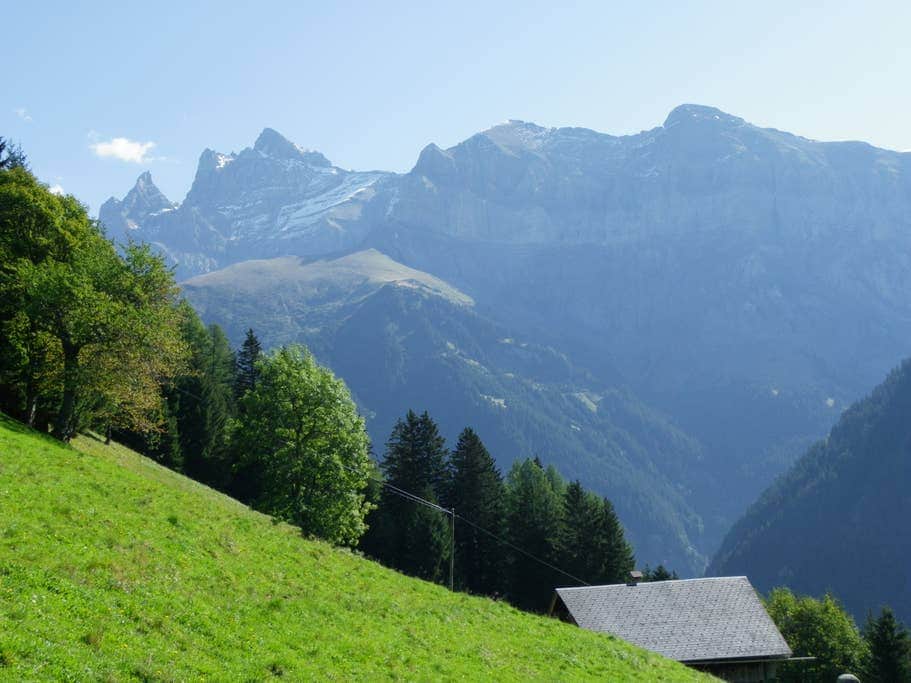 Dents du Midi de la terrasse