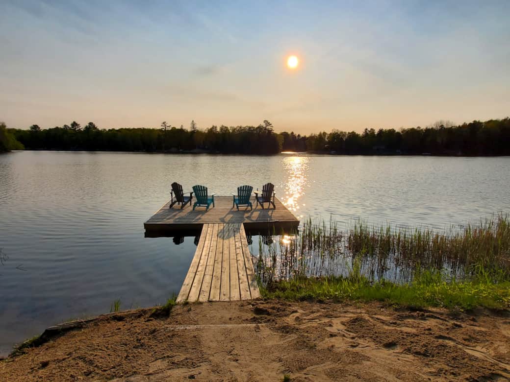 sunsets on the dock