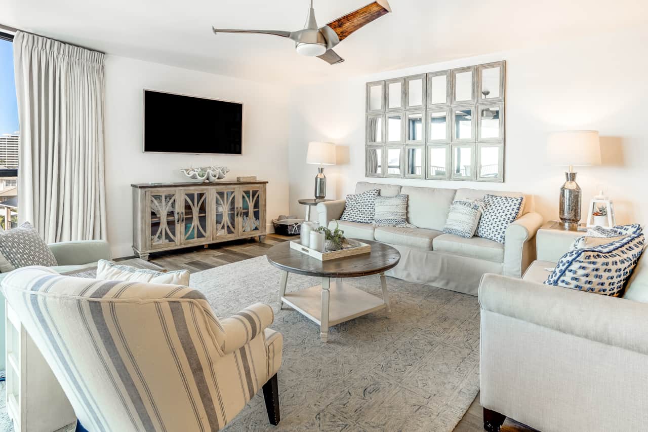 spacious family room with a view!