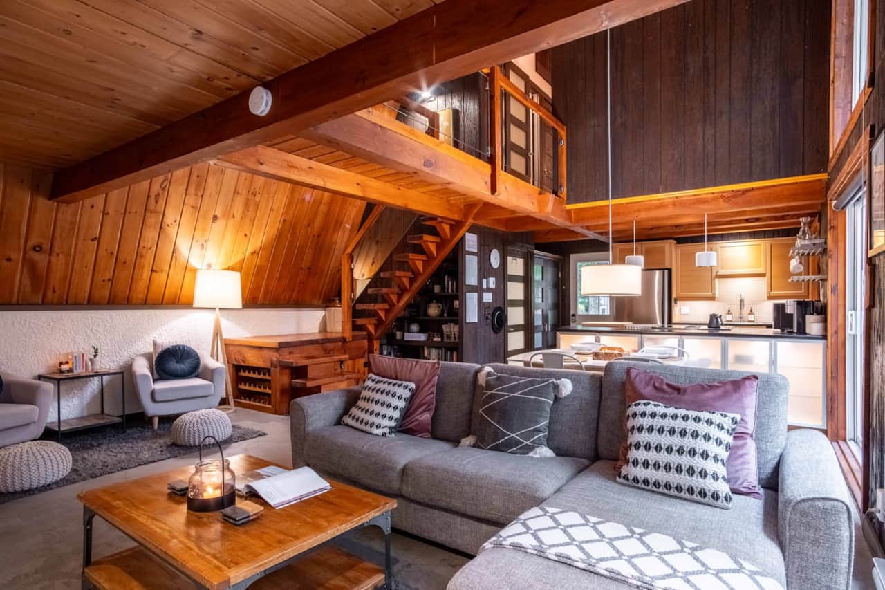 Espace de vie du chalet norvégien