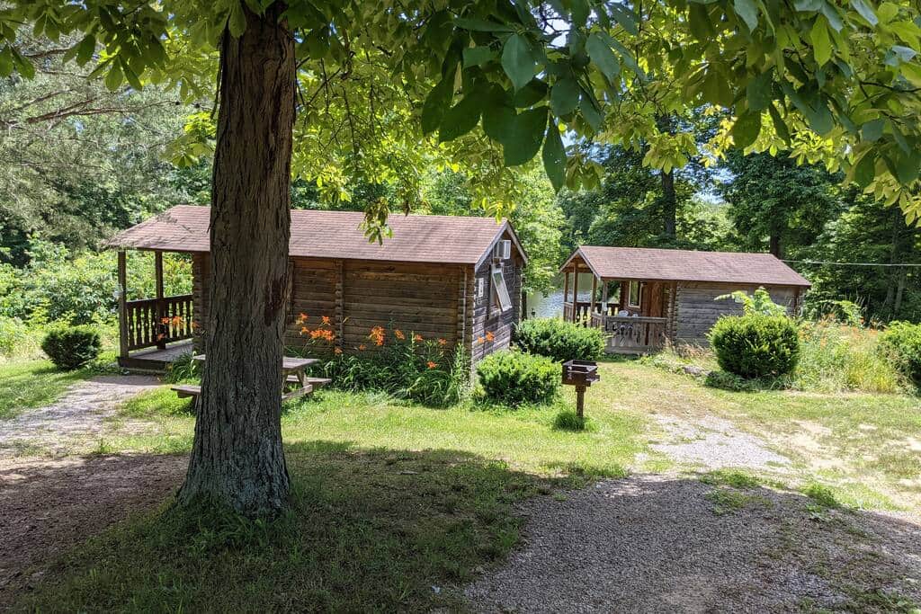 Cabins 1 and 2 are perfect for group camping