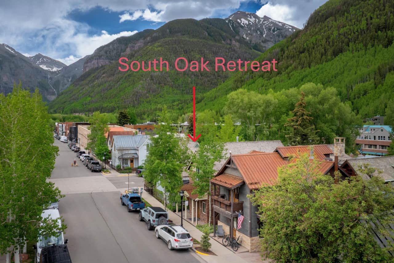 South Oak Retreat is at the perfect location in downtown Telluride!