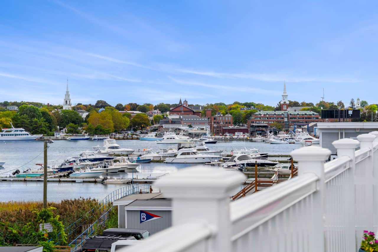 Views from the third floor balcony! Wake up and sip coffee overlooking the Harbor!