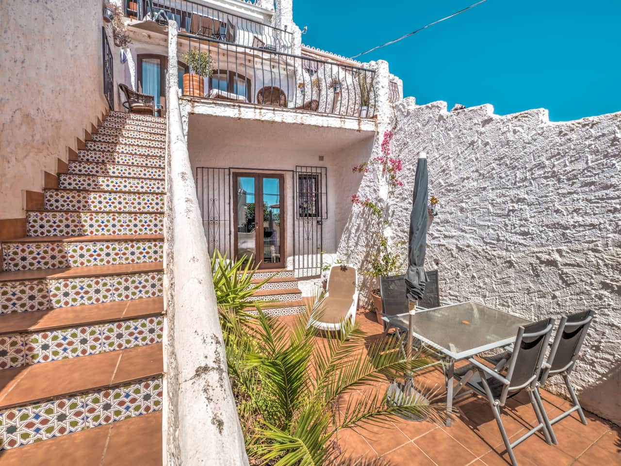 The wonderful private terrace with sea view