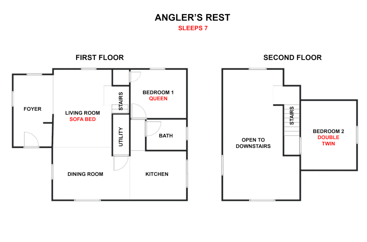 Angler's Rest - Floor Plan