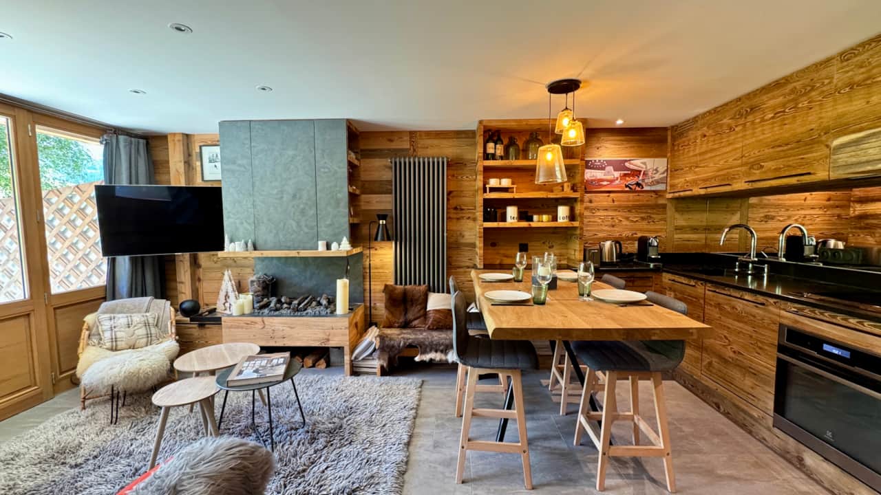 Living room - lounge area, dining area, kitchen