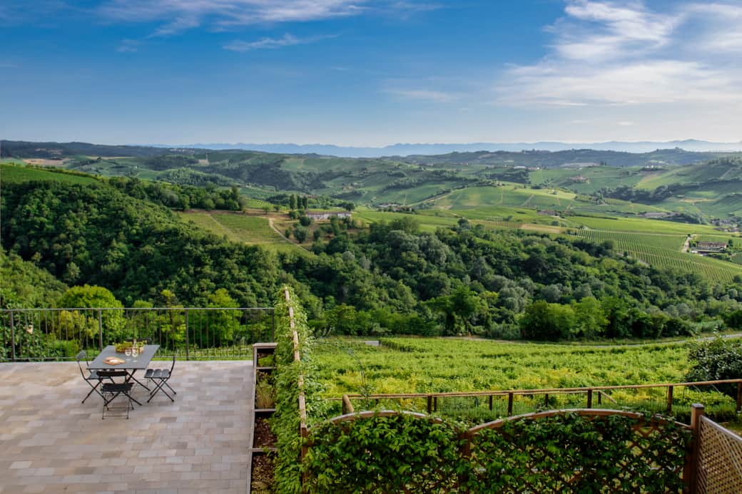 La splendida vista dalla finestra del soggiorno